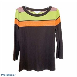 Exclusively Misook Colorblock Sweater
